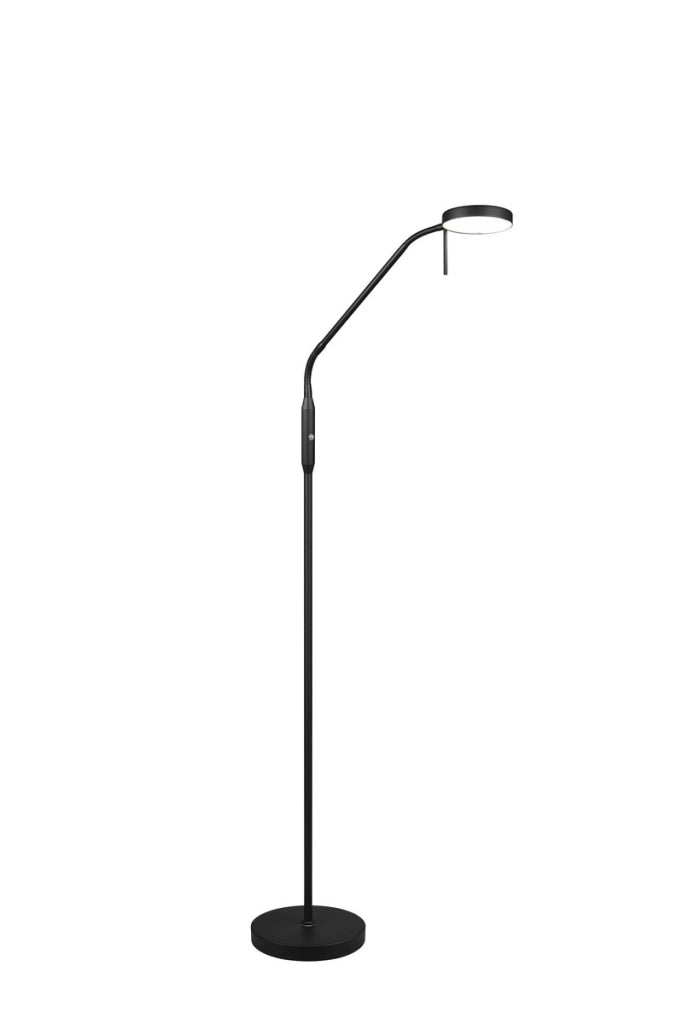 Lampada da terra nera MORENO RL braccio flessibile CCT 3W