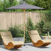 Ombrello da giardino-Ombrellone da spiaggia Grigio scuro ? 217 x 230 cm Bamb¨´