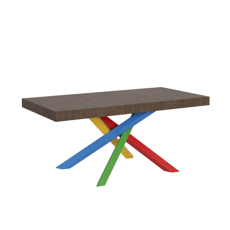 Tavolo allungabile 90x180/440 cm Volantis telaio gambe 4 colori (B) - Noce