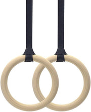 Paio di anelli di allenamento in ABS, diametro 28 mm, esercizio per sollevamento, bodybuilding, allenamento in casa, inclusi due cinture di sostegno
