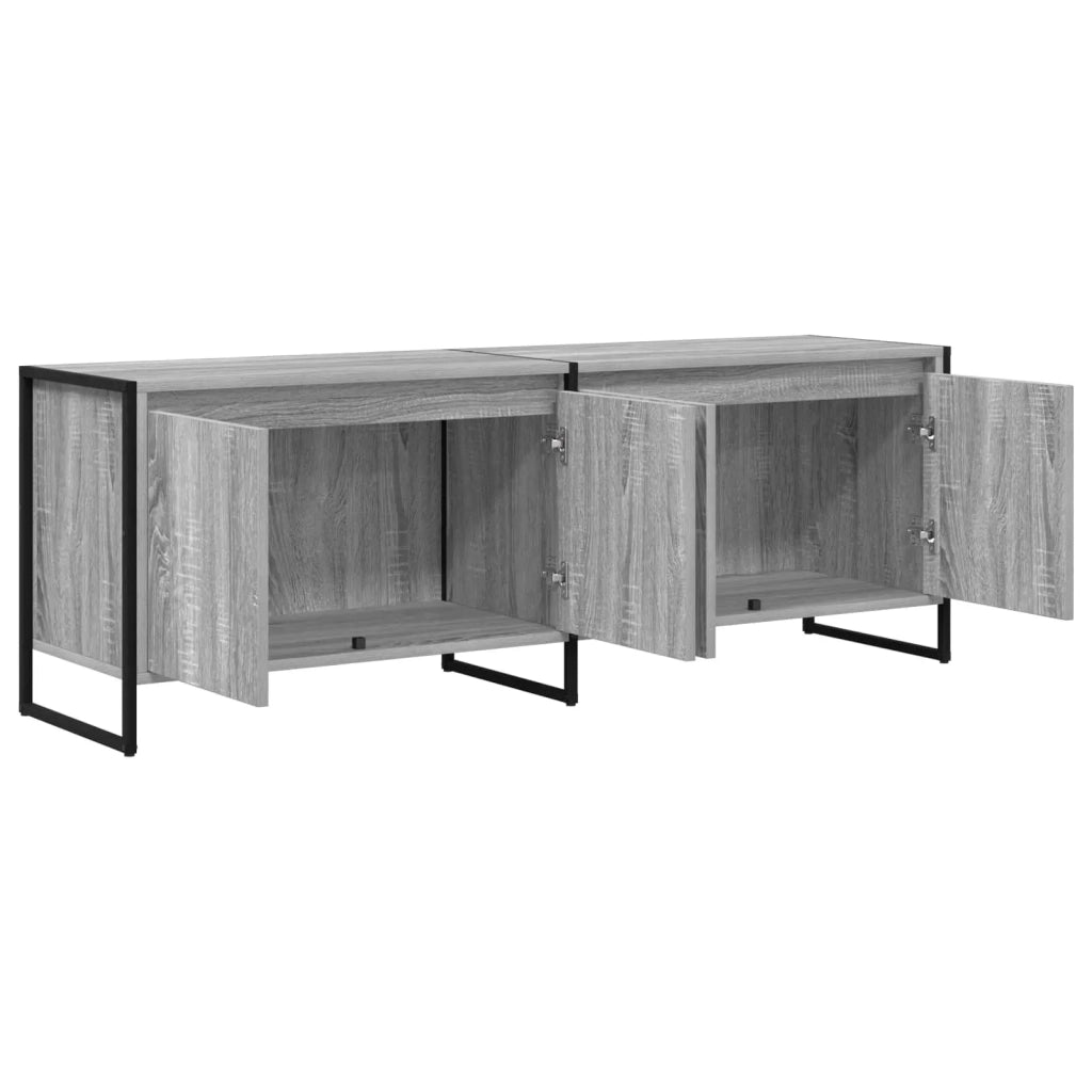 Mobile TV-Credenza TV-Console TV Grigio Sonoma 140 x 36 x 49.5 cm Legno multistrato