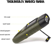 Lanterna LED portatile con batteria ricaricabile a energia solare - zaino da trekking per campeggio outdoor - verde militare