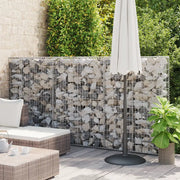 Cesto Gabbione con Coperchio in Filo Zincato 150 x 100 x 30 cm 141042