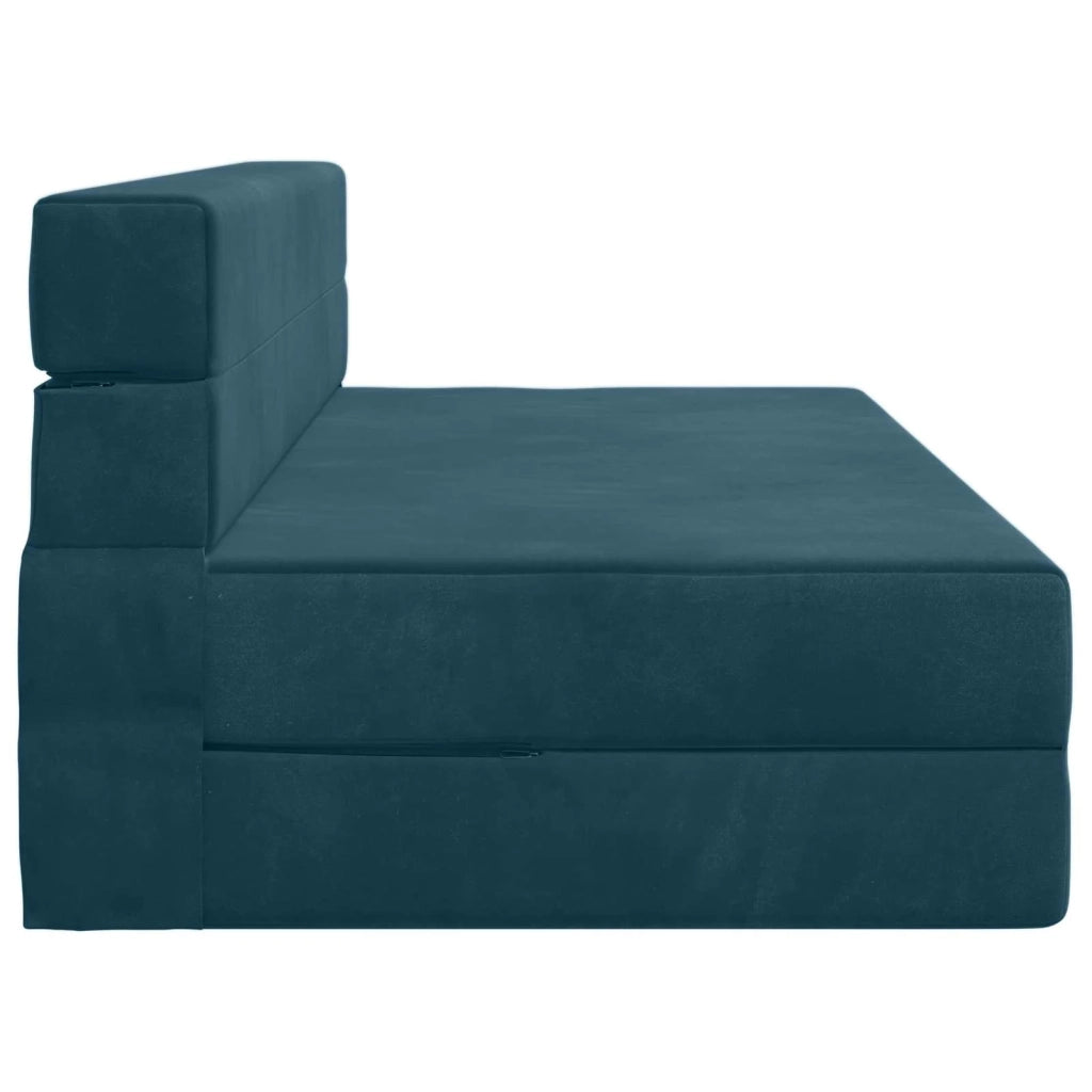 Divano Letto Pieghevole Blu 152 x 86,5 x 60 cm Tessuto 900125