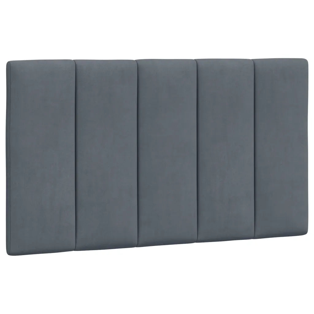 Letto con Materasso Grigio Scuro 80x200 cm in Velluto