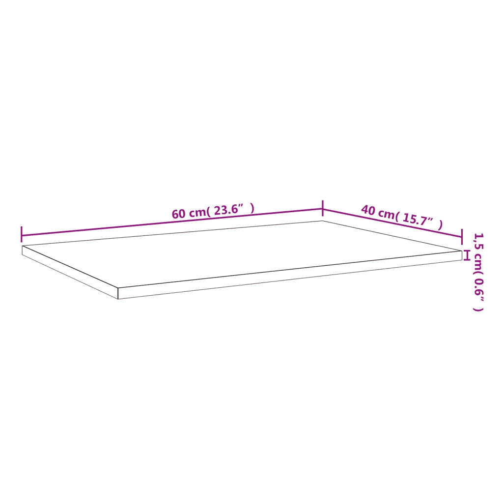 vidaXL Mensole Parete 4pz Grigio Sonoma 60x40x1,5 cm Legno Multistrato