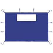 Pareti con Finestre per Gazebo 2 pz Blu CFW8659987