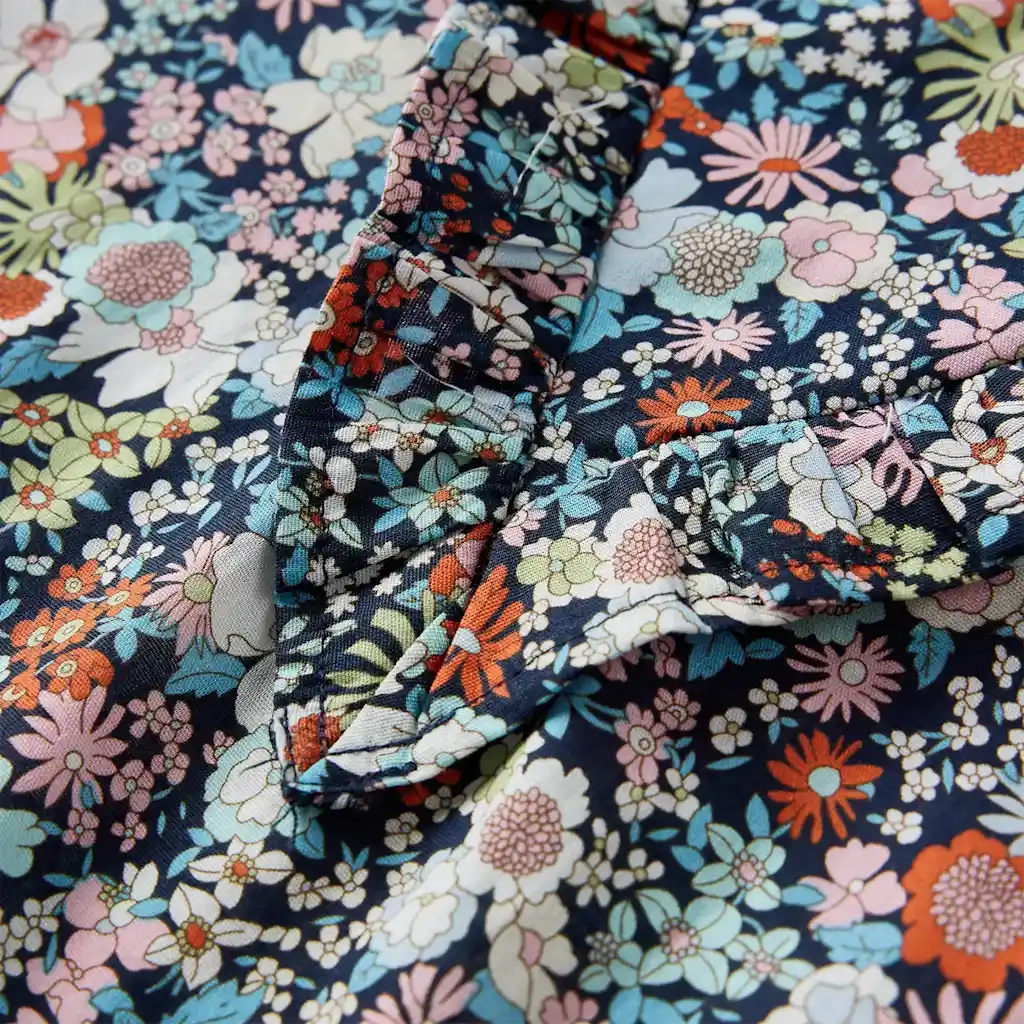Camicia da Bambina a Maniche Lunghe Blu Scuro 104 14375