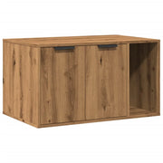 Mobiletto per lettiera per gatti fatto a mano 80 x 50 x 45 cm marrone 02_0043308