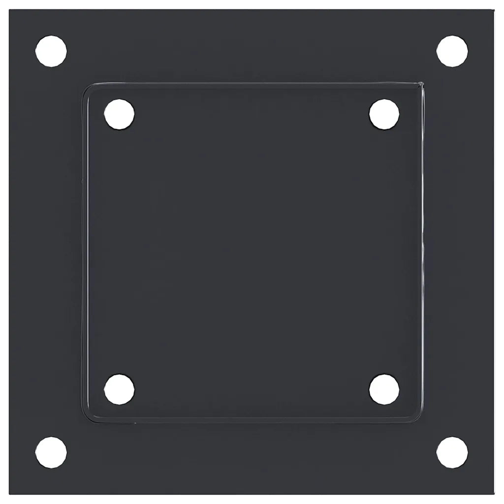 Basi per Pali Quadrati 4pz 121x121mm Acciaio Verniciato Polvere 42000032