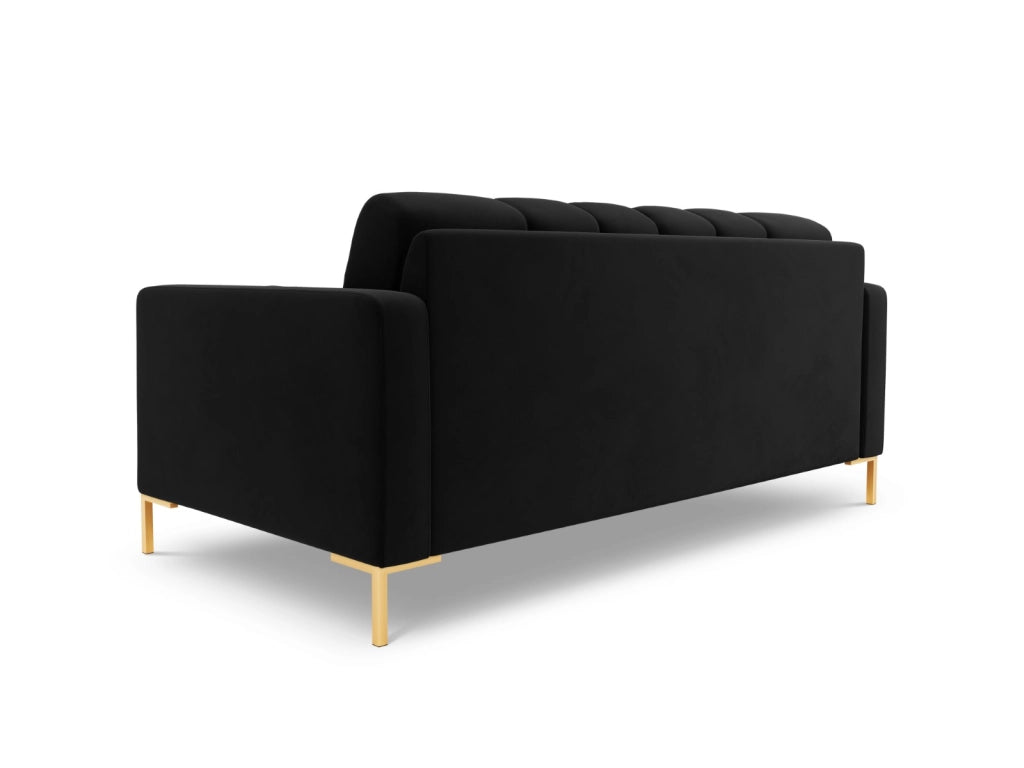 Cosmopolitan Design - Divano "Bali" 2 posti in velluto nero 
