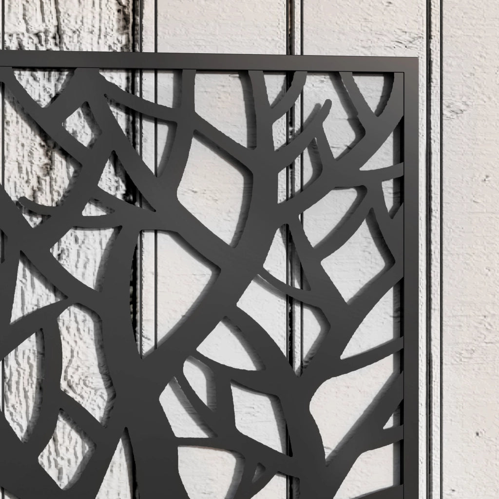 Fioriera con traliccio ¨C Xylo ¨C metallo nero 61x23x113 cm per piante rampicanti