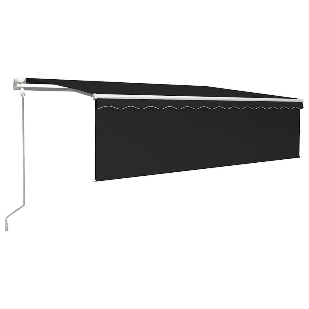 Tenda Sole Retrattile Automatica Parasole 5x3 m Antracite 3069349