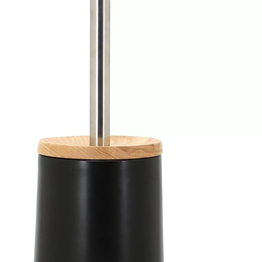 Portascopino in ceramica nera - serie Graceful