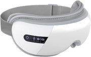 Oogmassaggio con calore e musica Bluetooth, maschera per orecchie con temperatura costante e vibrazioni multifrequenziali, maschera elettrica per orecchie per alleviare occhi gonfi e secchi