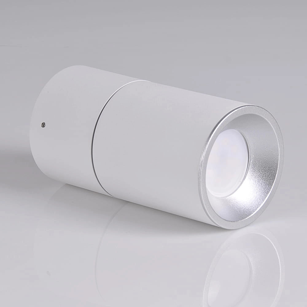 Spot da superficie orientabile GU10 bianco/argento Astra Polux