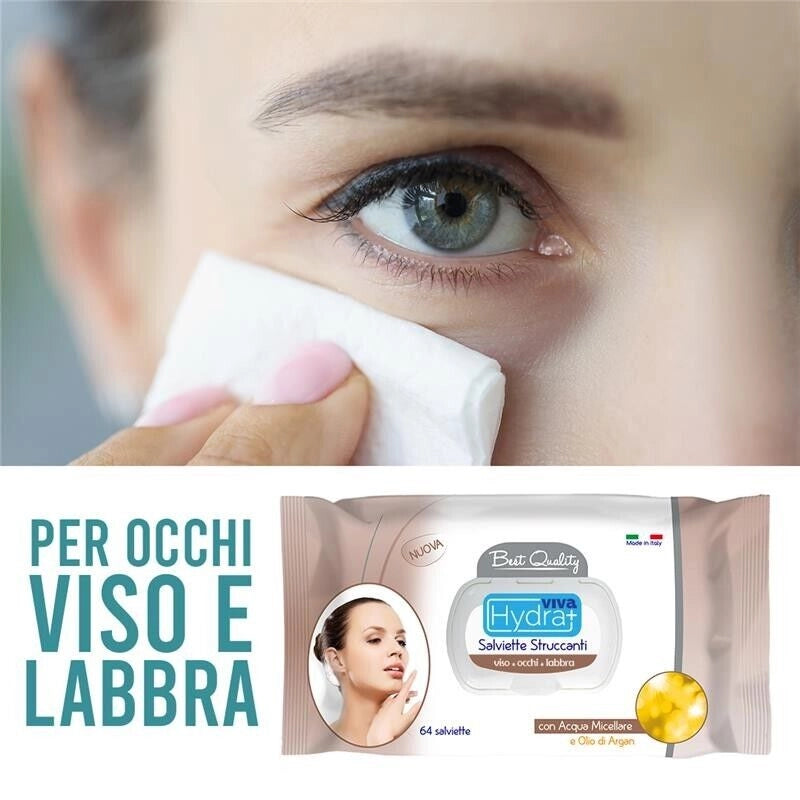 MAURY'S SALVIETTE DETERGENTI UMIDIFICATE STRUCCANTI 3IN1 64PZ OLIO DI ARGAN