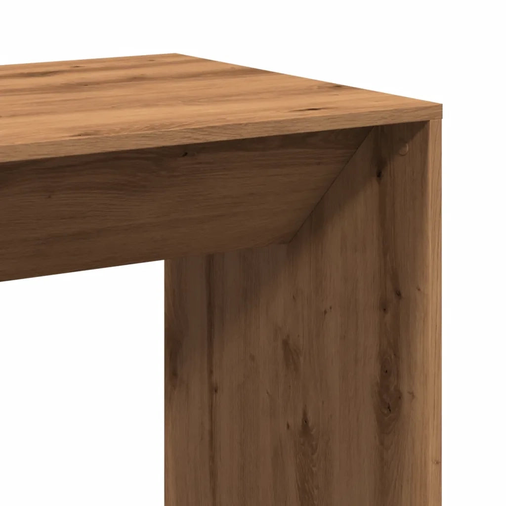 vidaXL Tavolo Bar Rovere Artigianale 51x50x103,5 cm Legno Multistrato