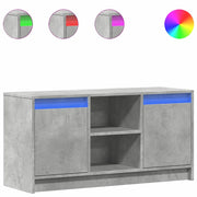 Mobile TV | Armadietto TV | Mobile Porta TV con LED Grigio Cemento 100x34x50 cm Truciolato