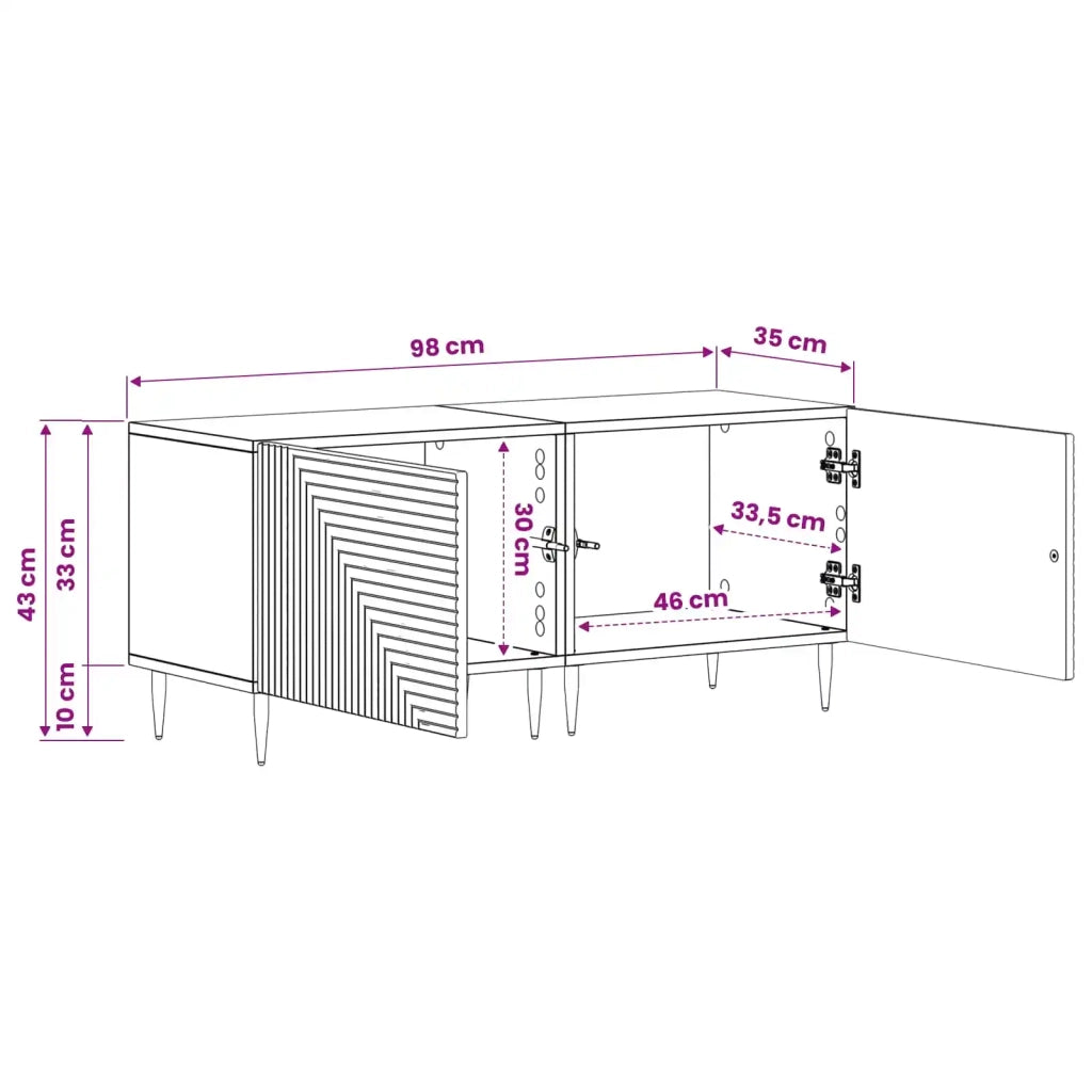 Mobile TV Rovere Sonoma Legno ingegnerizzato 896897