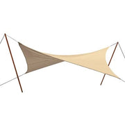 VELA OMBREGGIANTE QUADRA STARS  PE ECRU GR/MQ 180 MT 5.0X5.0 + POLIECO