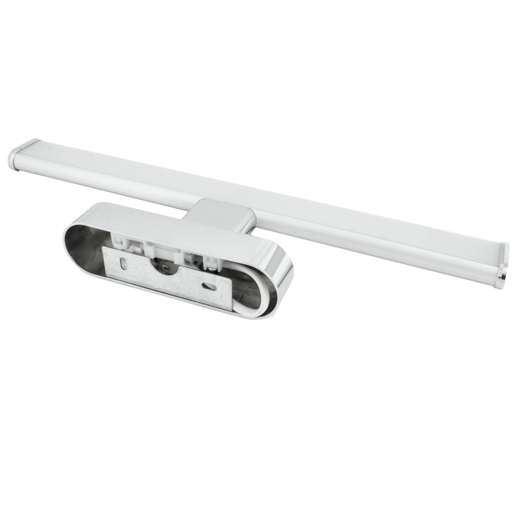 Luce specchio bagno LED 8W applique cromato lampada parete moderna 4000K IP44 600lm