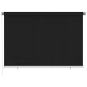 Tenda a Rullo per Esterni-Tenda da sole avvolgibile 220x140 cm Nera