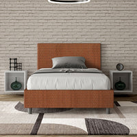 Letto 1 Piazza e Mezzo 120x190 cm Senza Rete Adele Labirinto 04 Arancione