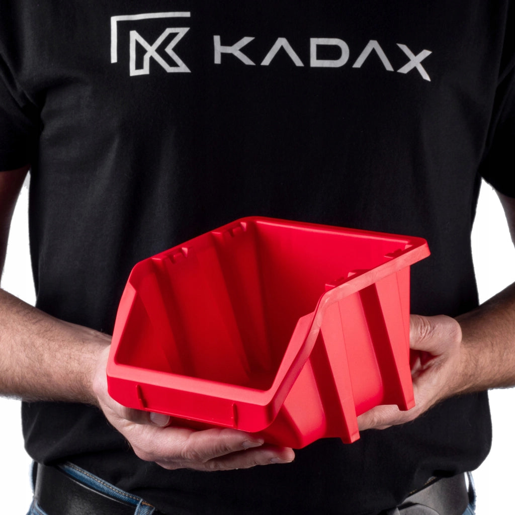 Set di 20 vassoi portaoggetti KADAX per officina, dimensioni 187x158 mm.