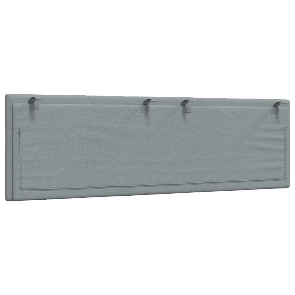 Cuscino Testiera Hanko Grigio Chiaro 160 cm in Tessuto CFW7063762