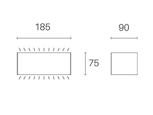 Applique da Esterno a LED 12W 3000K Sovil Marrone