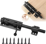 Blocco di sicurezza per cancello scorrevole - Deurslot con apertura a sospensione 20 cm - Blocco di sicurezza in acciaio inossidabile - Materiale: materasso nero
