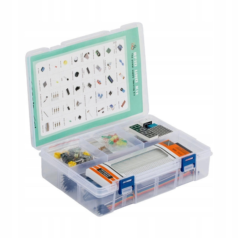 Kit di Avvio Programmazione Arduino XXL UNRR3 – Ideale per Principianti | Scheda UNO, Sensori RFID, Temperatura, Acqua