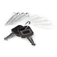 Cassetta postale da parete rossa da giardino dal design contemporaneo 1013004