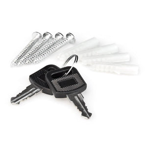 Cassetta postale da parete rossa da giardino dal design contemporaneo 1013004