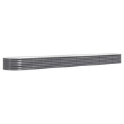 Fioriere | Cassetta per fiori | Letto da Giardino in Acciaio Zincato 512x80x36 cm Antracite