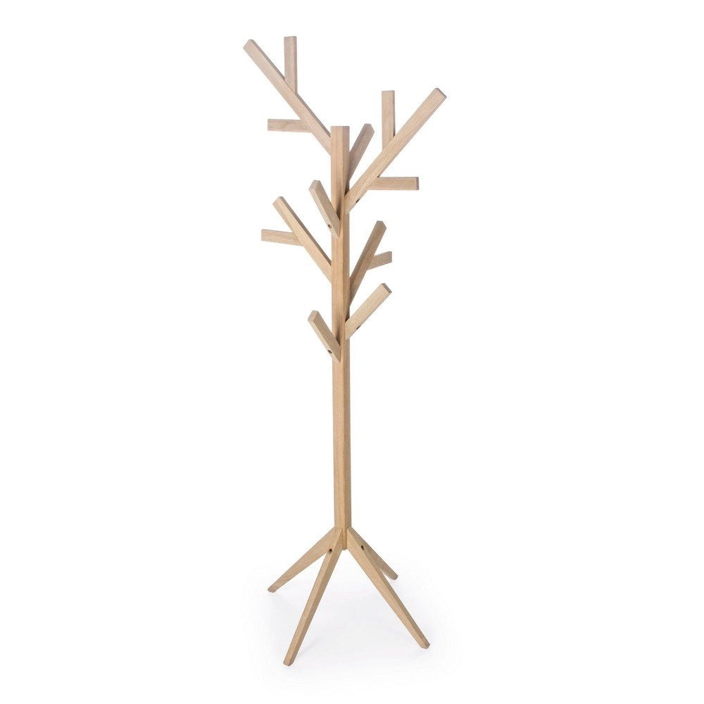 Appendiabiti in Legno Marrone Moderno da Interno - ORIZZONTE