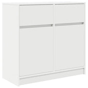 Credenza | Madia | Buffet da pranzo | Armadio da pranzo con Cassetto Bianco 80x34x76 cm in Legno Multistrato
