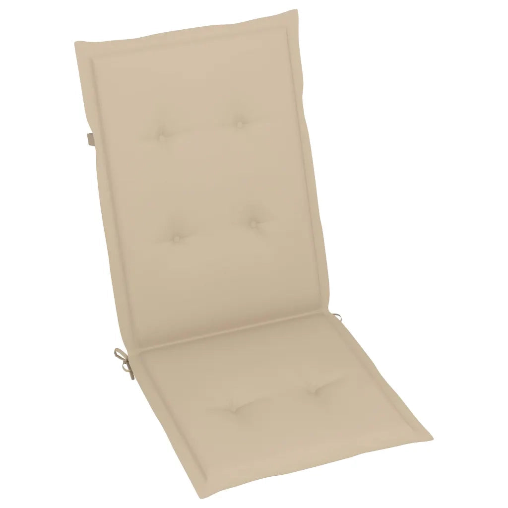 Sedie da Giardino Reclinabili 4 pz con Cuscini Massello Acacia 3065350