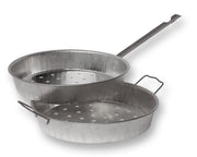 Padella per Castagne Caldarroste con 2 Manici in Ferro 26 cm
