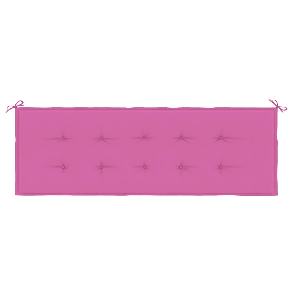 Cuscino per Panca da Giardino Rosa 150x50x4cm in Tessuto Oxford 361162