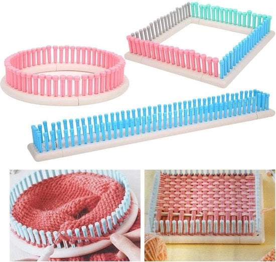 Set di Ferri da Maglia Multifunzionali - Ferri Ronde e a Lame Lunghe per la Creazione di Cappelli e Sciarpe - Kit di Fai da Te