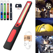 Trade Shop - Lampada Torcia Lavoro Calamita Portatile Led Ricaricabile Doppio Led Cob Rg809-2 -