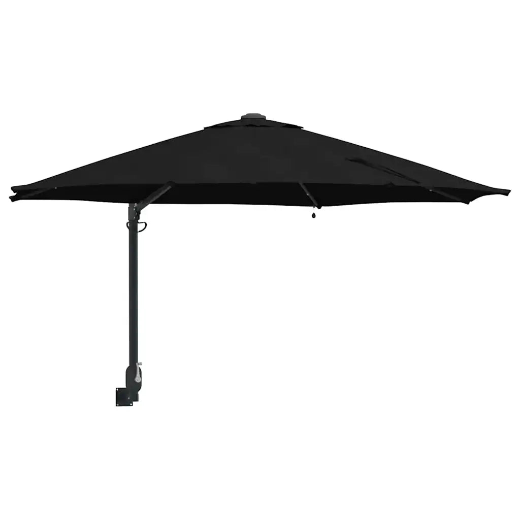 Ombrello da giardino-Ombrellone da spiaggia Nero 248 x 248 x 148 cm 916696