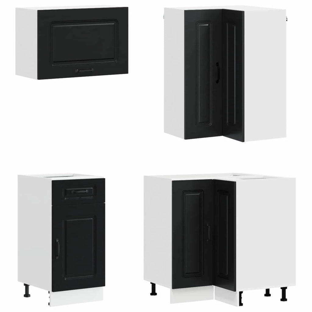 Unità Cucina KALMAR 8 pcs Nero Legno ingegnerizzato 3438382