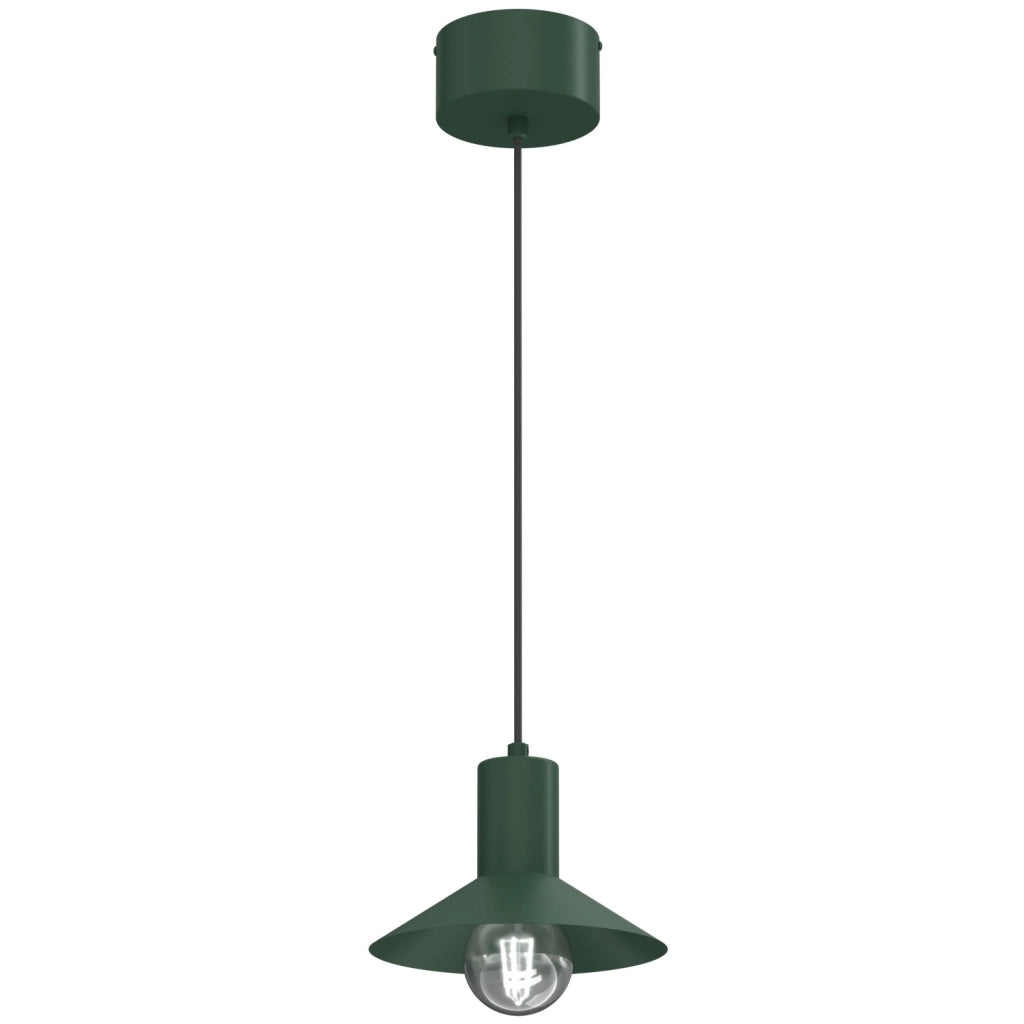 Lampada a sospensione Nox verde 1xE27 Luminex