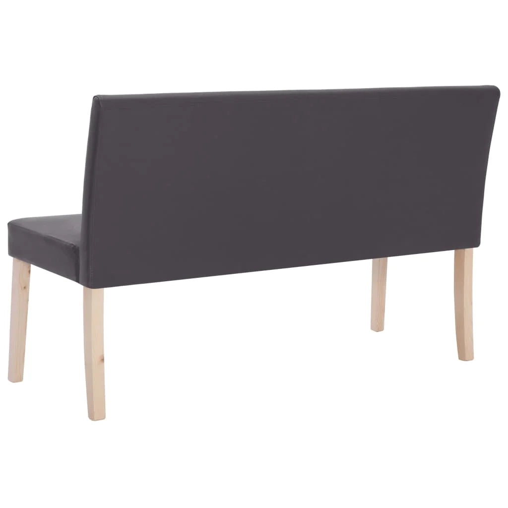 Panca 139,5 x 54 x 85,5 cm in similpelle grigia 02_0010990