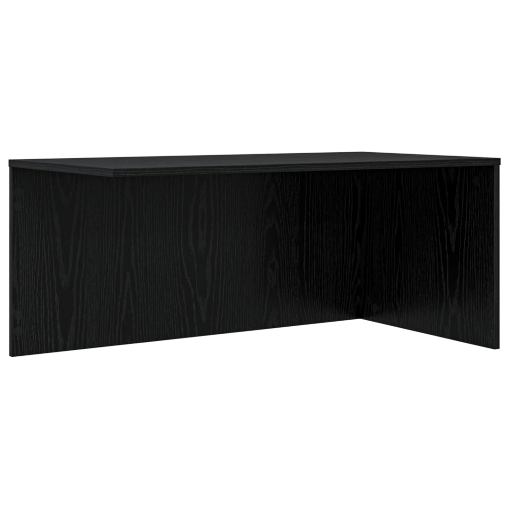 Set di Tavolini da Caffè 2 pcs Rovere Nero Legno multistrato 8000261