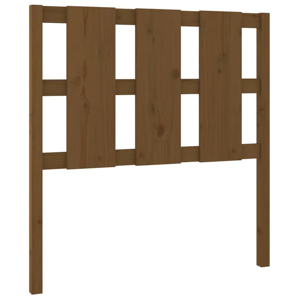 Testiera per Letto-Testata-Testiera Decorativa ambra 95,5x4x100cm in Legno Massello di Pino 808135