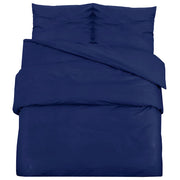 Set Copripiumino Blu Marino 140x200 cm in Microfibra Leggera CFW9615568
